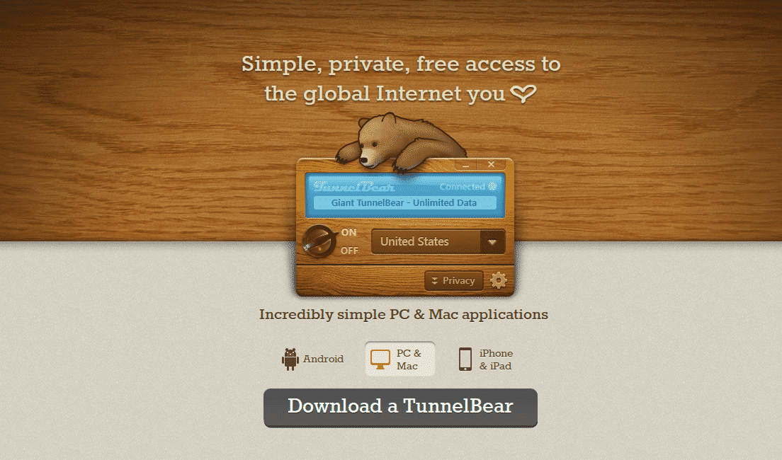 tunnelbear firefox